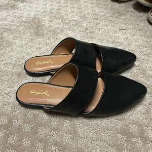 Black flats/mules brand new